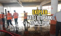 Başkan talimat verdi katlı otopark temizleniyor