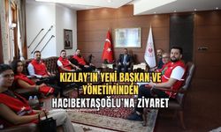 Kürşat Yağız ve yönetimi Hacıbektaşoğlu'nu ziyaret etti