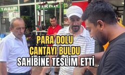 Para dolu çantayı bulan genç sahibine teslim etti