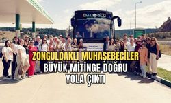 Muhasebeciler ve Mali Müşavirler mitinge doğru yola çıktı