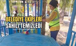 Kozlu Belediyesi ekiplerinden sahilde temizlik çalışması