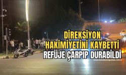 Milli Egemenlik’te kaza! Orta refüje çarpıp durabildi