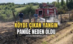 Çaycuma’da örtü yangını