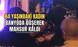 Banyoda düşerek mahsur kalan yaşlı vatandaşın yardımına itfaiye ekipleri yetişti