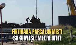 Fırtınada ikiye bölünen Pallada Gemisi’nin söküm işlemleri tamamlandı