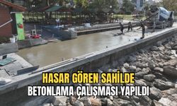 Ereğli sahilinde çalışmalar devam ediyor