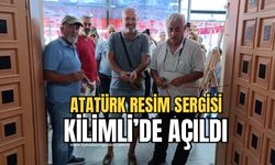 Kilimli Halk evinde Atatürk resim sergisi açıldı