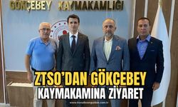 ZTSO Başkanı Metin Demir ve yönetim kurulu Gökçebey Kaymakamını ziyaret etti