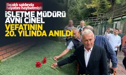 Bıçaklı saldırıda öldürülen işletme müdürü anıldı