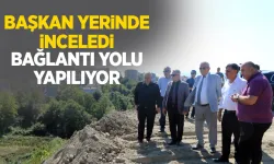 Çavdarlı - Uzunmehmet arası bağlantı yolu yapılıyor