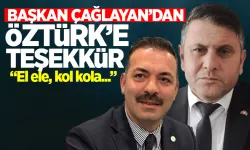 Çağlayan'dan, Mustafa Öztürk'e teşekkür