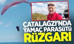 Çatalağzı'nda yamaç paraşütü rüzgarı