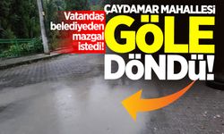 Çaydamar Mahallesi göle döndü: Vatandaş belediyeden mazgal istedi!