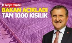 Bakandan İlçe'ye müjde! 1000 kişilik yurt