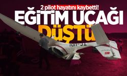 Eğitim uçağı düştü: 2 pilot hayatını kaybetti!