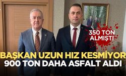 Başkan açıkladı: 900 ton asfalt aldık