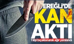 Ereğli'de bıçaklı kavga: 1 kişi ağır yaralandı!