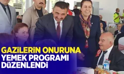 Gaziler onuruna yemek programı düzenlendi