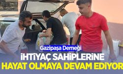 Gazipaşa Derneği ihtiyaç sahiplerine yardımlara devam ediyor