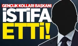 Gençlik Kolları Başkanı istifa etti!