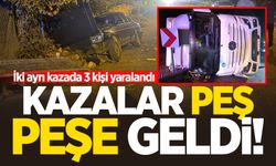 İki ayrı kazada 3 kişi yaralandı