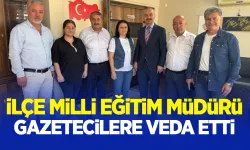 Çaycuma İlçe Milli Eğitim Müdürü İsmail Baş'tan gazetecilere veda ziyareti