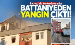 İncivez'de korku dolu anlar: Battaniyeden yangın çıktı!