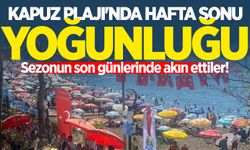 Kapuz Plajı'nda hafta sonu yoğunluğu