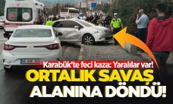 Karabük'te feci kaza: Ortalık savaş alanına döndü! Yaralılar var