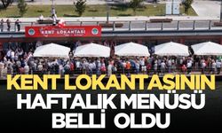 Kent Lokantasının haftalık menüsü belli oldu