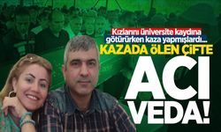 Kızlarını üniversiteye kayıt için götürürken kazada ölen çift toprağa verildi