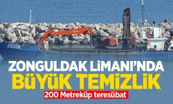 Zonguldak limanı 200 bin metreküp teressübattan temizlendi