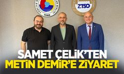 Enstitüsü Kurucu Ortağı Samet Çelik, ZTSO Başkanı Demir'i ziyaret etti