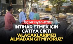 Maaşını alamadığı gerekçesiyle inşaatın çatısına çıktı