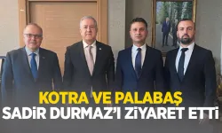 Murat Kotra ve Yavuz Palabaş, Sadir Durmaz'ı ziyaret etti