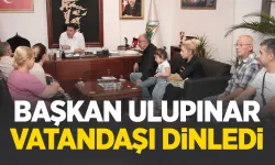 Belediye Başkanı Ulupınar vatandaş ile bir arada