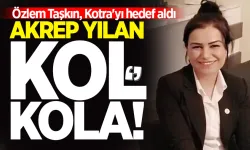 Özlem Taşkın, Kotra'yı hedef aldı: "Akrep yılan kol kola"