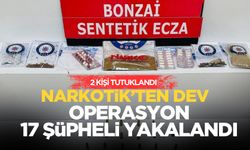 Narkotik ekipleri göz açtırmadı: 17 Şüpheli yakalandı 2 kişi ise tutuklandı!