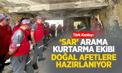 Kızılay arama kurtarma ekibinin eğitimleri devam ediyor