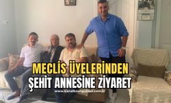 Kozlu Belediyesi Meclis Üyeleri şehit annesini ziyaret etti