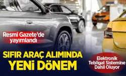 Resmi Gazete'de yayımlandı! Sıfır araç alacaklara dikkat