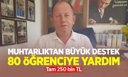 Muhtar Arslantürk: 80 çocuğa 250 bin TL'lik destek verdik