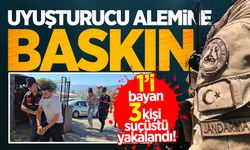 Uyuşturucu alemine jandarma baskını: Biri bayan 3 kişi suçüstü yakalandı!