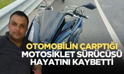 Otomobilin çarptığı motosiklet sürücüsü hastanede öldü