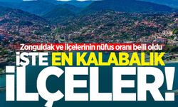 Zonguldak ve ilçelerinin nüfus oranı belli oldu! İşte en kalabalık ilçeler...