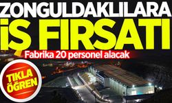 Zonguldak'ta iş arayanlara müjde: Fabrika 20 personel alacak!