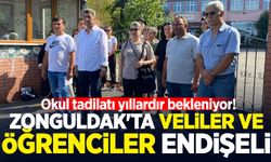 Zonguldak'ta veliler ve öğrenciler endişeli: Okul tadilatı yıllardır bekleniyor!