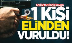 Acılık'ta silahlı kavga: 1 kişi elinden yaralandı!