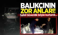 Botla açılan vatandaş, sahil güvenlik ekipleri tarafından kurtarıldı