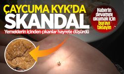 Çaycuma KYK'da skandal: Yemeklerin içinden çıkanlar hayrete düşürdü!